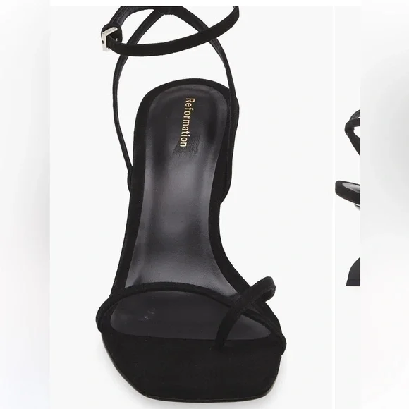 Reformation Black Strappy Sandals - Picture 5 of 6